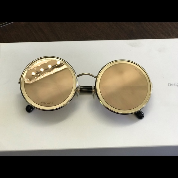 Authentic Chanel 18k gold Sunglasses - Picture 1 of 3